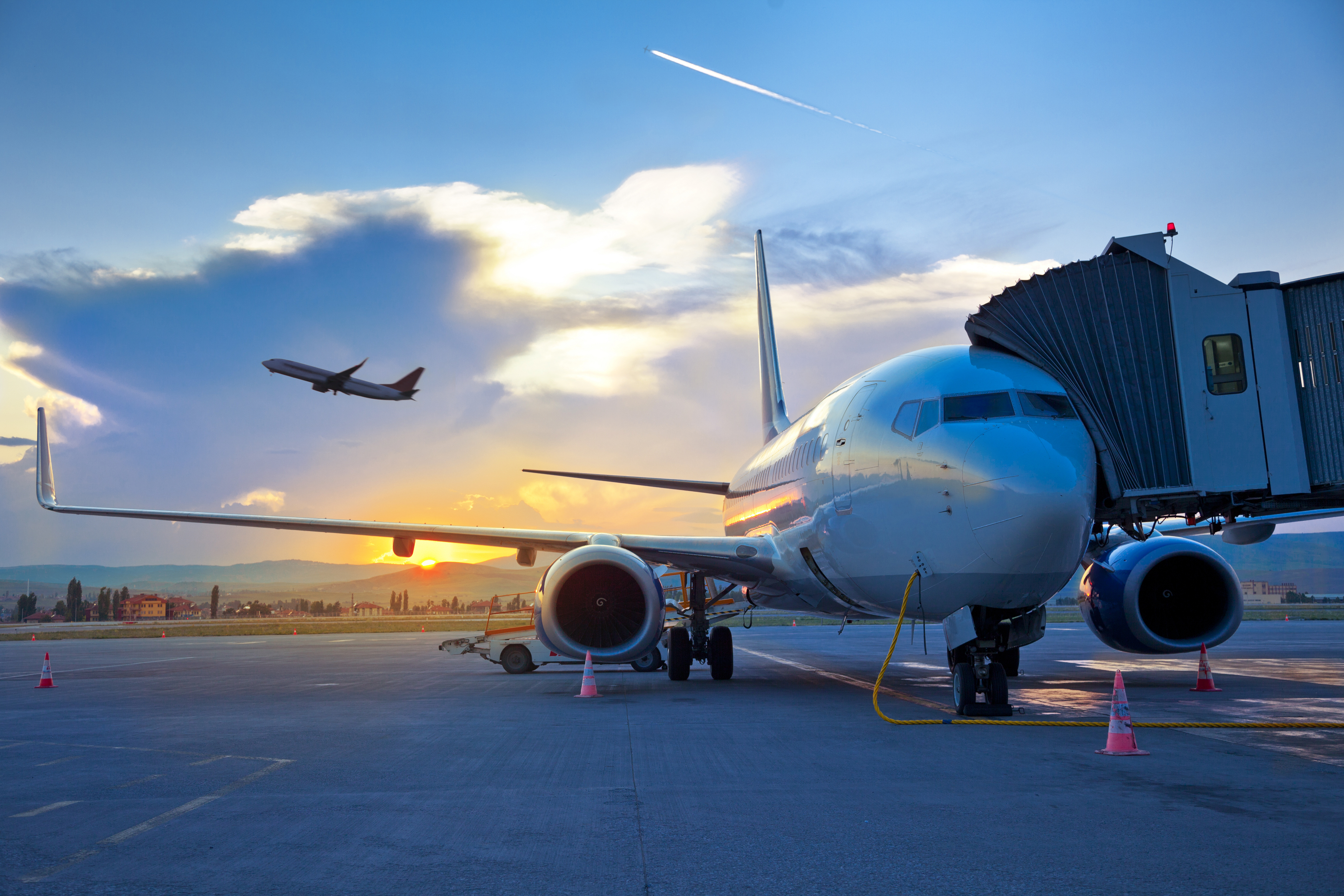 airplane on the tarmac