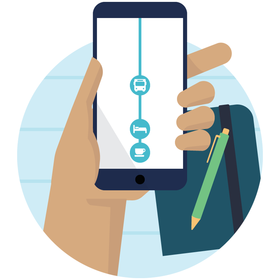 phone in hand
