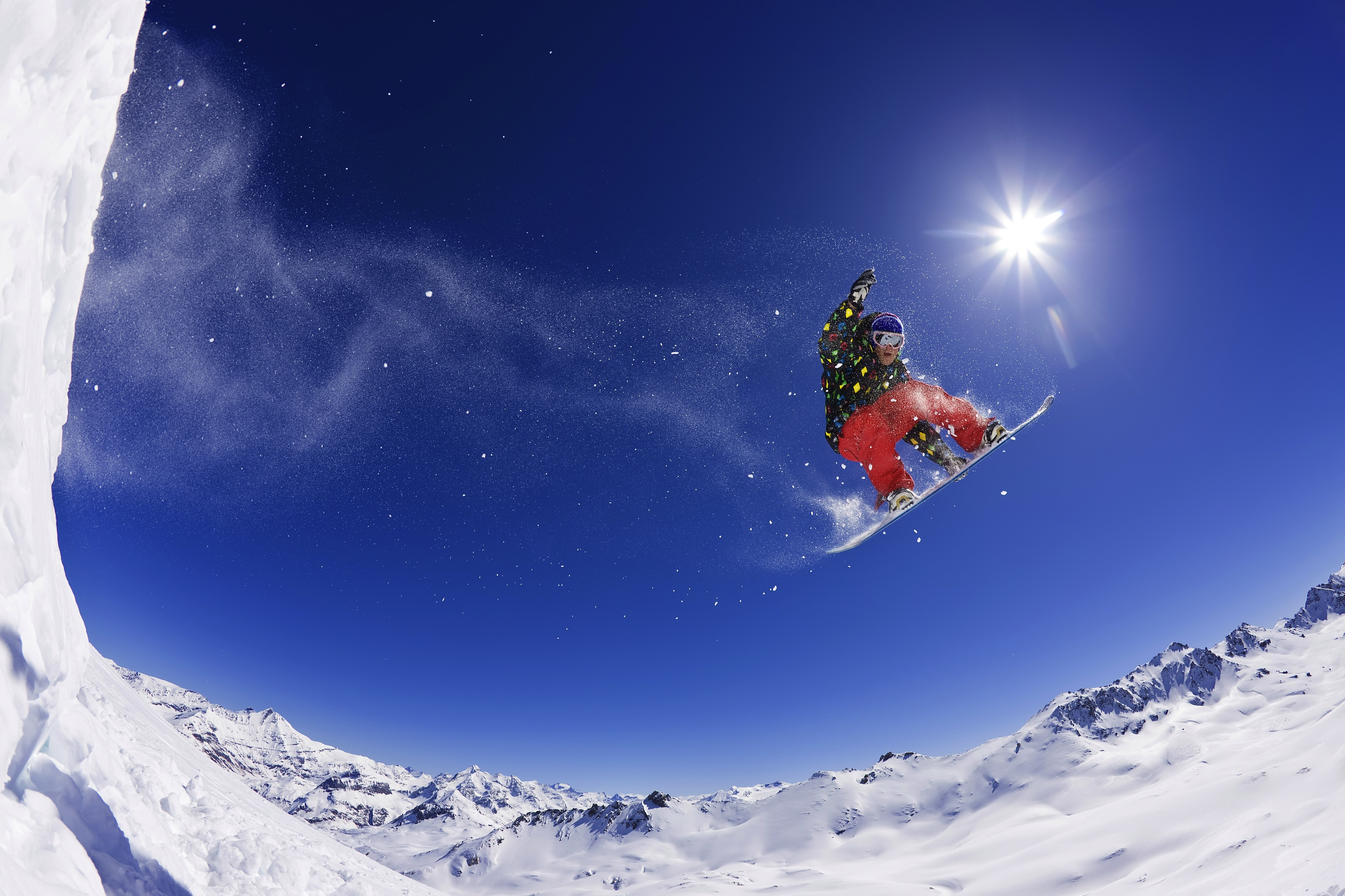 snowboarder in the air