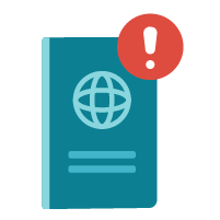 Passport renewal reminder icon