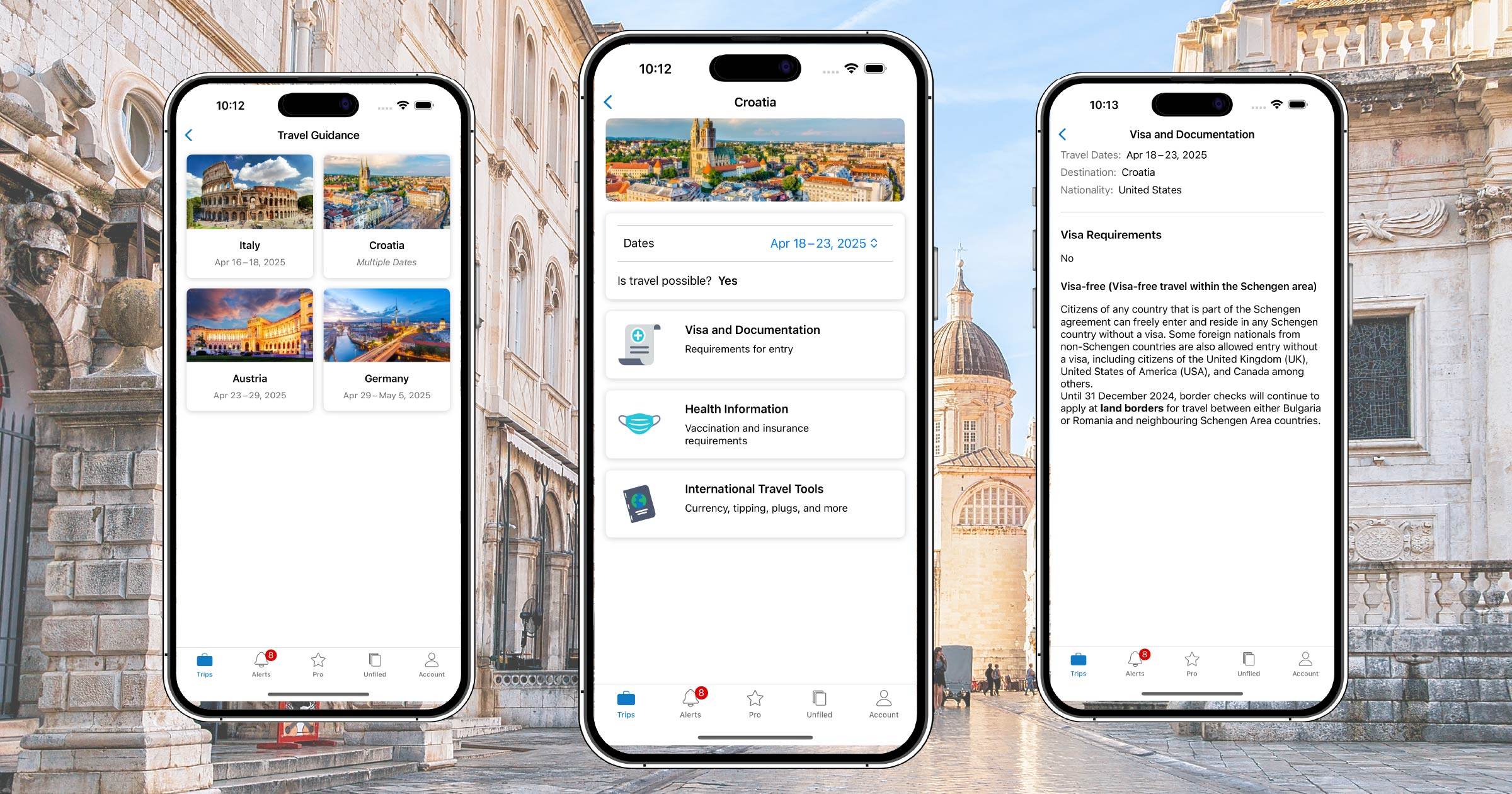 phone screens showing app feature