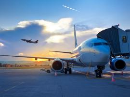 airplane on the tarmac